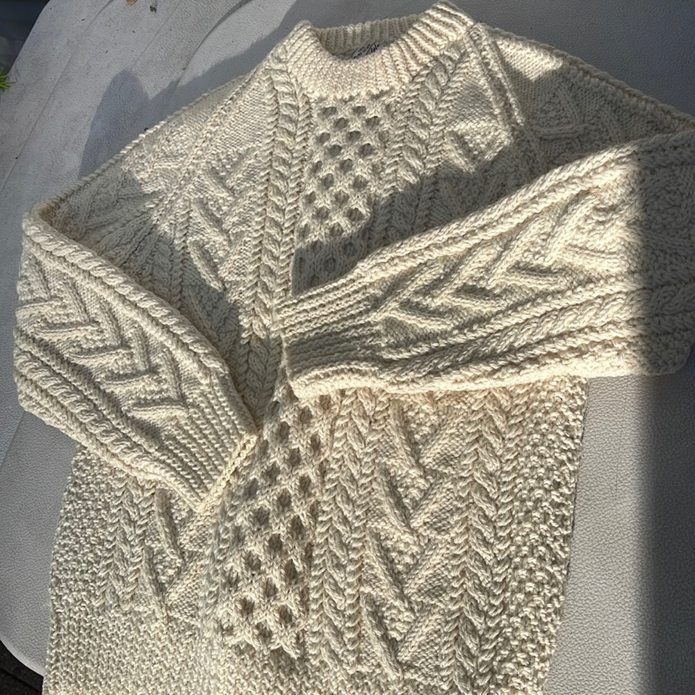FISHERMAN 🇮🇪 Wool Sweater hand knit / Ireland